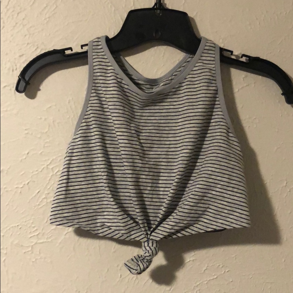 Front tied workout tank